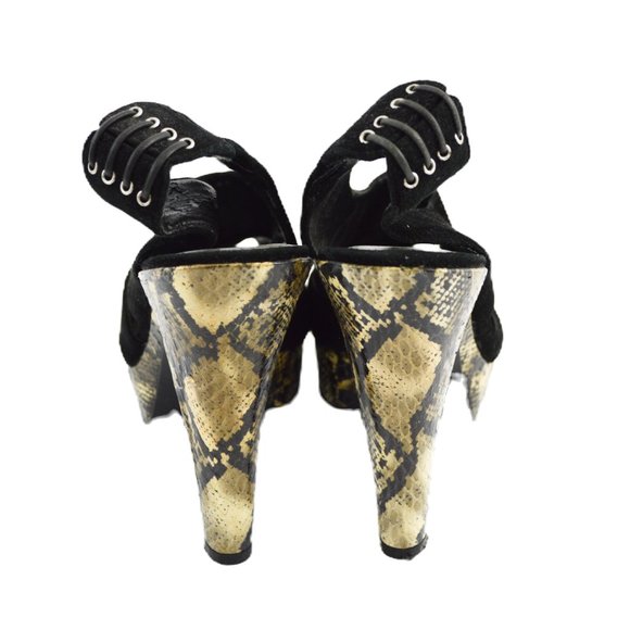 Bcbgirls Peep Toe Platform Heels #100-43 - Picture 4 of 5